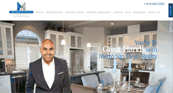 Desktop Screenshot of metrosandiegorealty.com